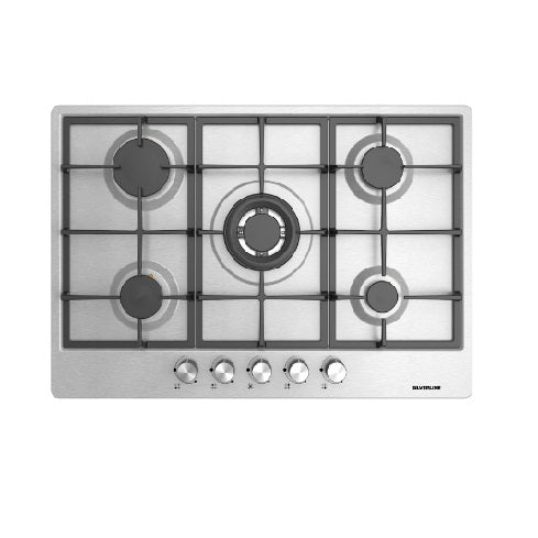 AS5444X01 Silverline Plaque de cuisson à gaz 5 feux – Fiabilité, sécurité et design en cuisine