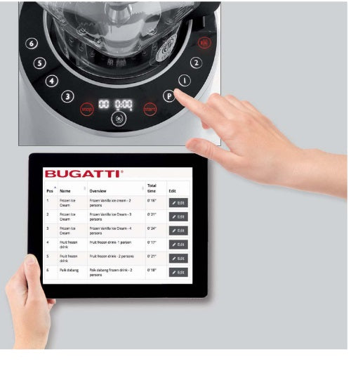 Vento Professional Barman – Frullatore Smart per Ghiaccio & Drink | Bugatti Home