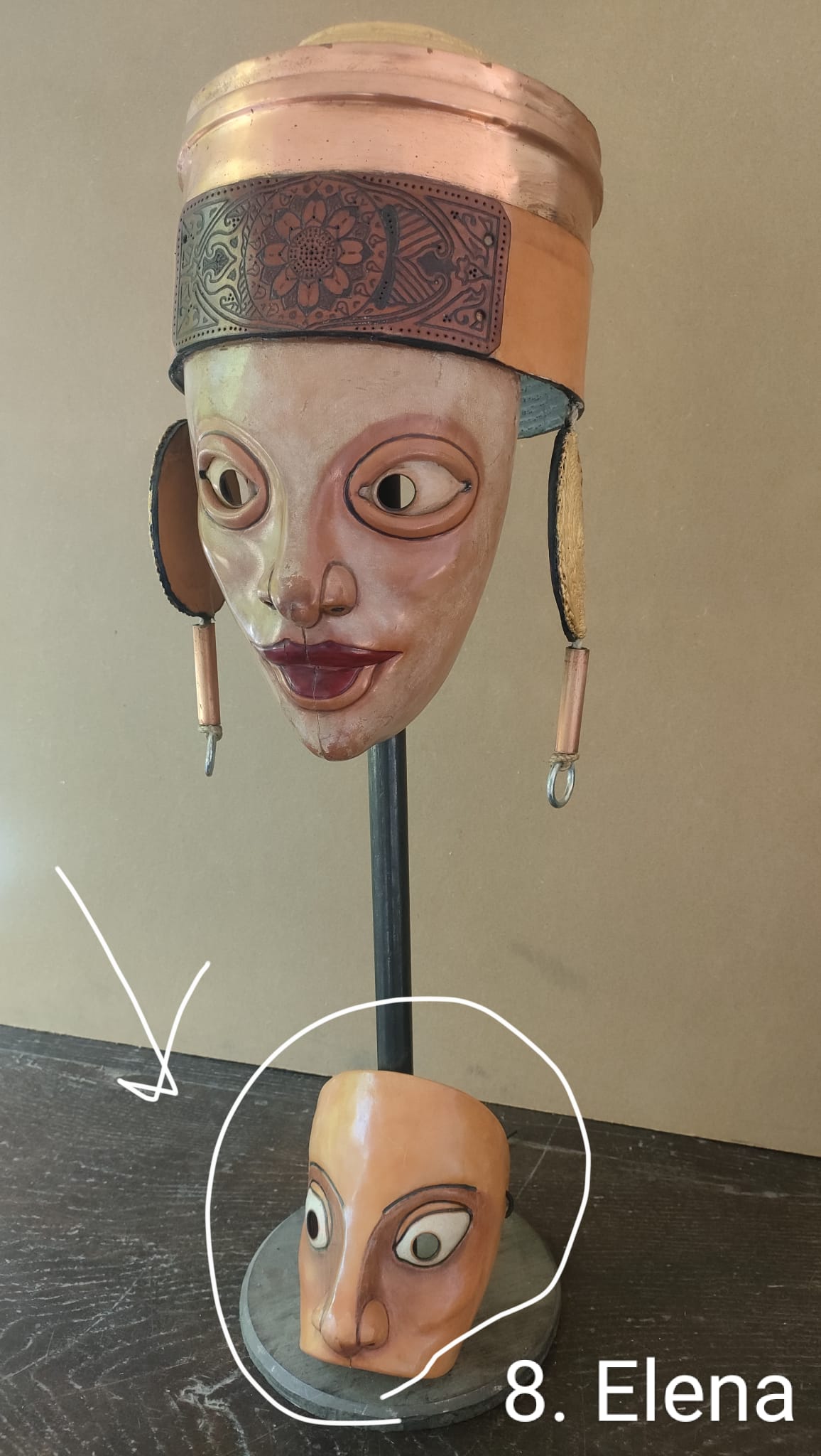 "Elena" Maschera Veneziana Luxury del Maestro Giorgio De Marchi.