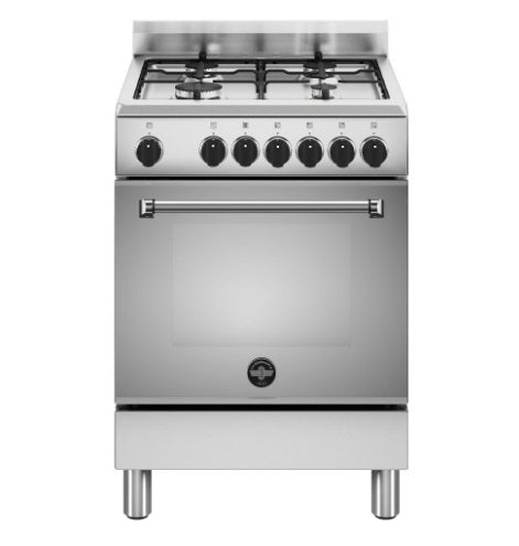 4-zone gas cooker Electric oven AMERICANA Stainless steel Class A AMN664EXV 24 (59.5x60x85.3cm)