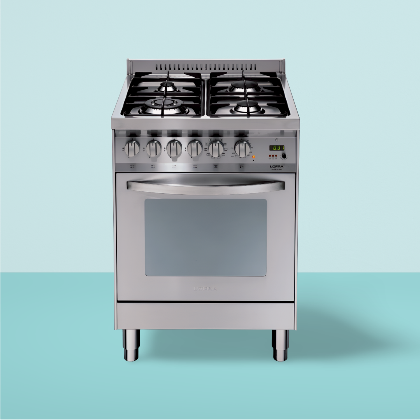 LOFRA - P66GV - Cuisinière 4 feux et four à gaz 60x60 