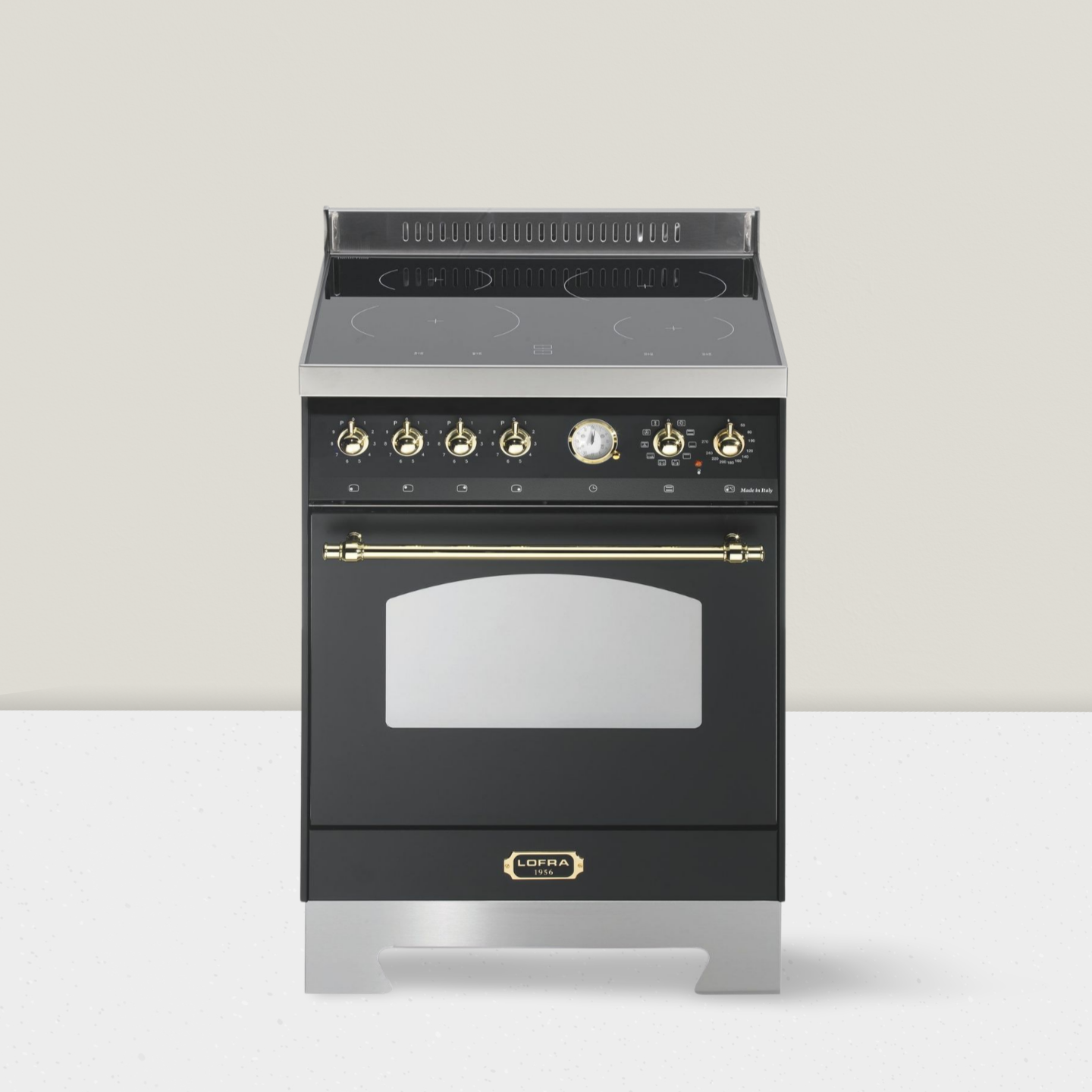 Cucina a Induzione Rustica - RNM66MFT/4I DOLCEVITA - Cucina Forno elettrico Nero