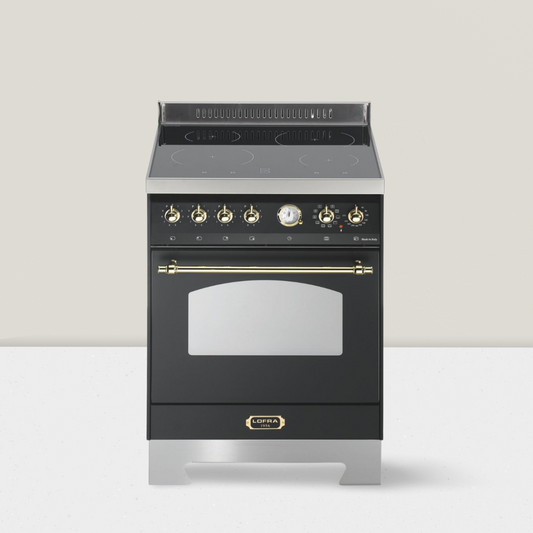 Cucina a Induzione Rustica - RNM66MFT/4I DOLCEVITA - Cucina Forno elettrico Nero