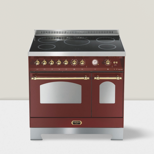 Cucina Doppio Forno Lofra  RRD96MFTE/5I DOLCEVITA - Cucina a Induzione Rosso Burgundy