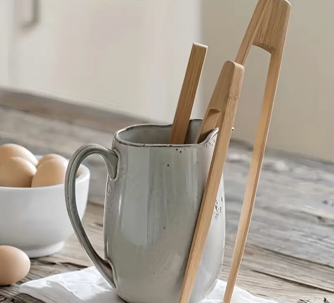Pinze da cucina in bambù. (2 pezzi) in Promozione
