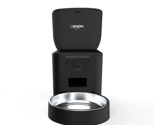 Distributore Automatico di Cibo per Cani e Gatti Xenon Smart 4L con Wi-Fi, Telecamera HD e App