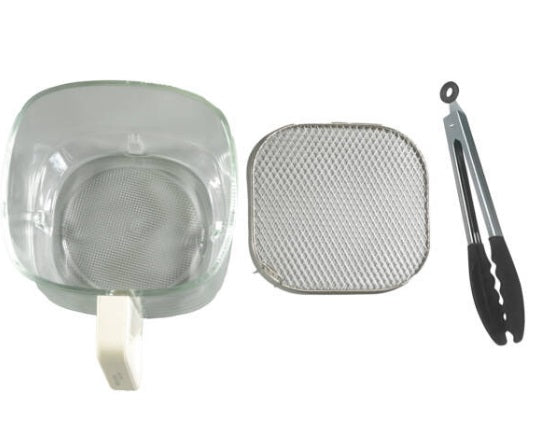 Friteuse à air Price-Sogo FRE-SS-10870 4,5 litres En verre avec lumière. 