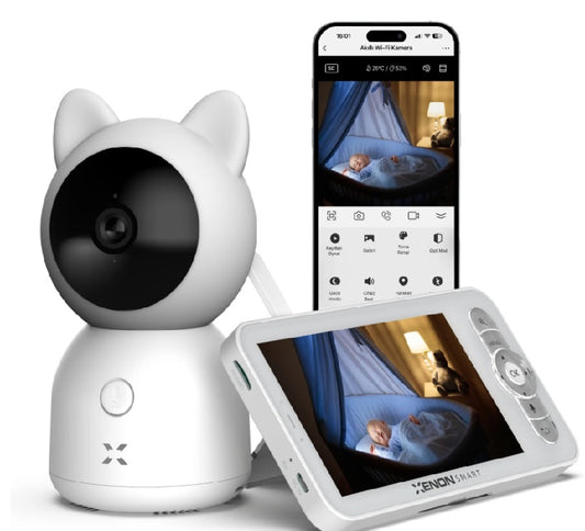 Smart Baby Monitor with 3MP Camera and 5” Display – Total Control and Security for Your Baby