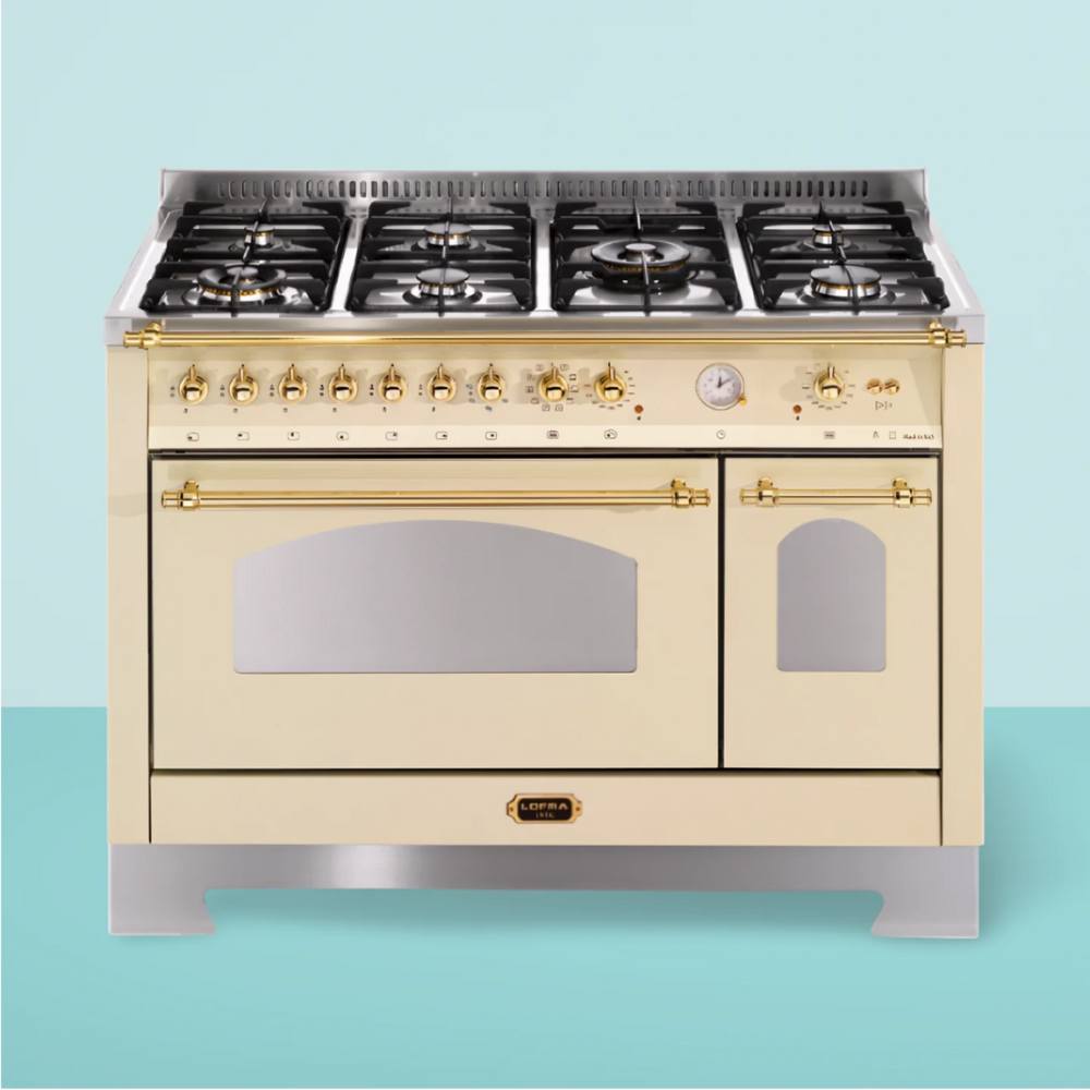 Cucina Rustica Dolcevita - RBID126MFT+E/2AEO  - Cucina a Doppio Forno Offerta-Avorio