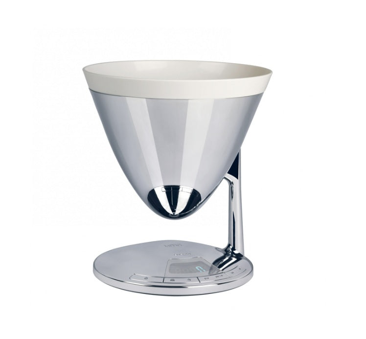 Bilancia da cucina Uma Bugatti in acciaio con timer integrato