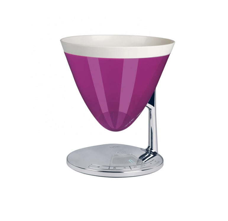 Bilancia da cucina Uma Bugatti in acciaio con timer integrato