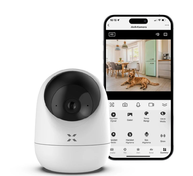 Caméra Wi-Fi Intelligente Motorisée 3MP – Contrôle Total et Sécurité Avancée pour l'Intérieur