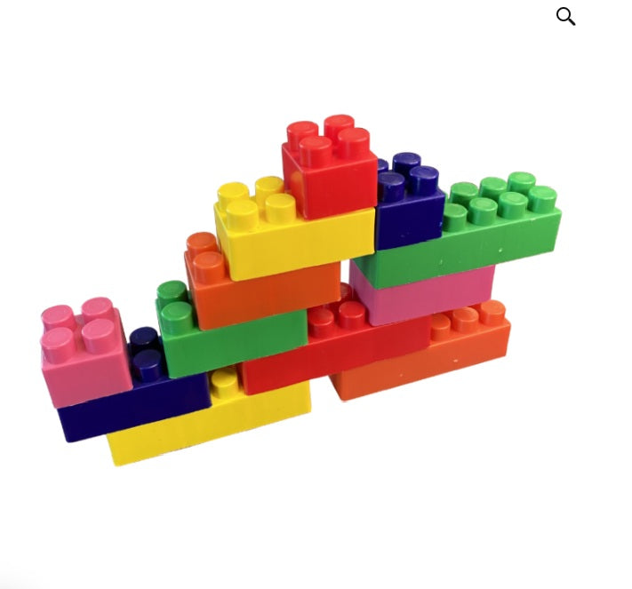 Petite boîte de briques 2 kg – 300 Pièces colorées pour Enfants