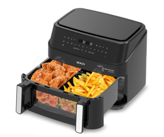 Friggitrice  ad aria doppio cestello FRE-SS-10895 - 5 anni di garanzia