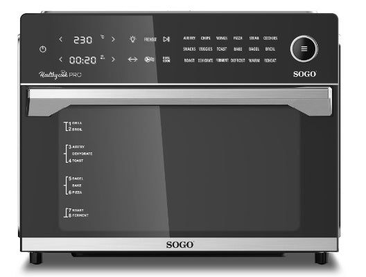 Friggitrice ad Aria Prezzo all in one senza olio Sogo FRE-SS-10495 30L 1800W