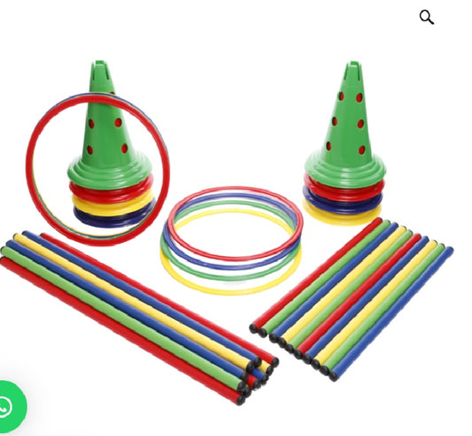 Kit Psicomotor Multisaltarín Pequeño – Set Completo para Circuitos Motrices Evolutivos