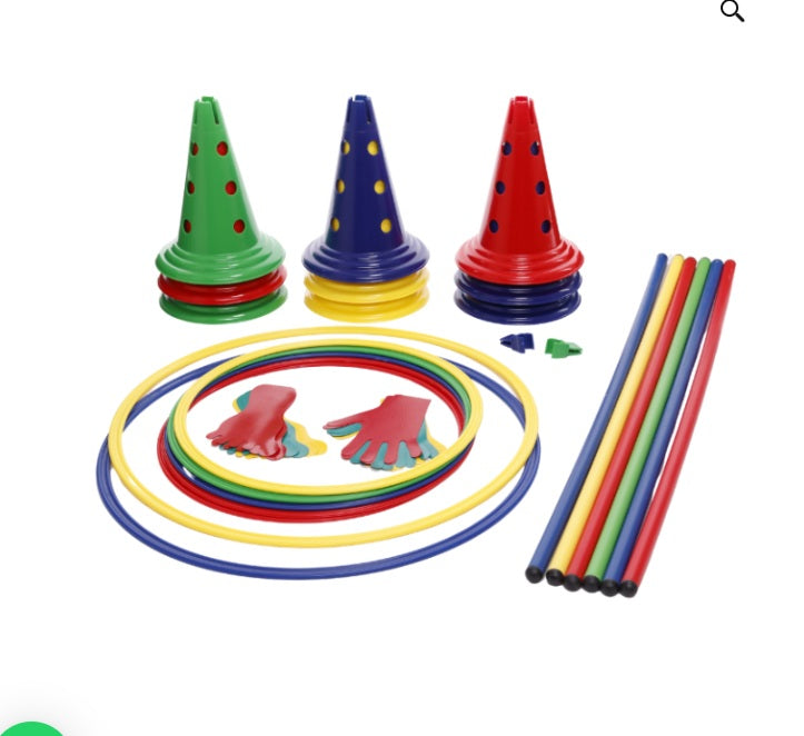 Kit Psychomoteur C : Parcours Moteurs Interactifs avec Empreintes pour la Coordination des Enfants