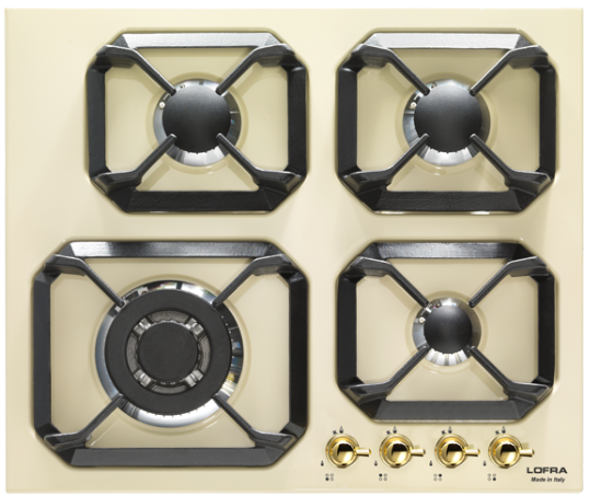 Plaque de cuisson encastrable rustique Lofra Dolcevita - HRBI6G0 DOLCEVITA - Plaque de cuisson en promotion Ivoire 