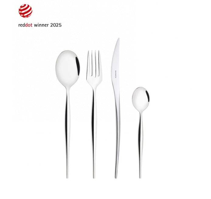 Cubiertos de Acero Inoxidable 18/10 Natura – Set de 24 piezas, acabado brillante