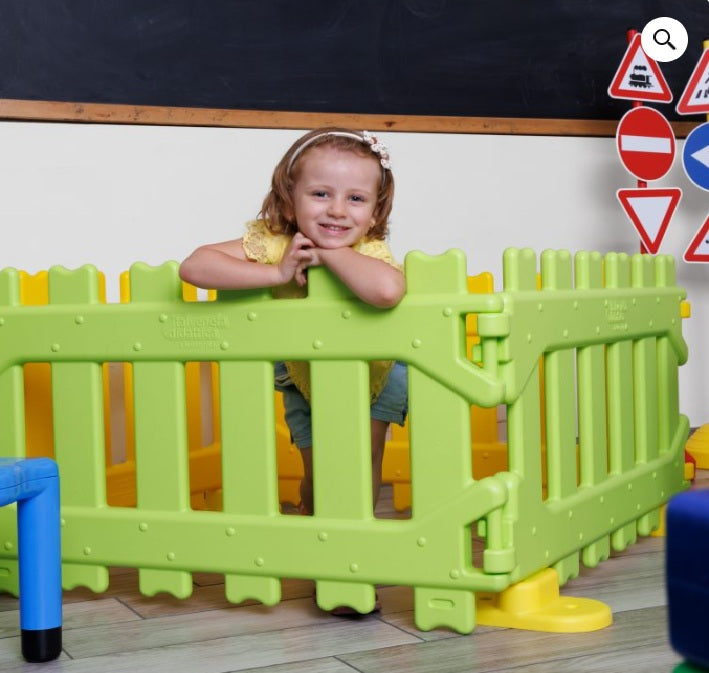 Clôture modulaire pour aire de jeux enfants 4 panneaux