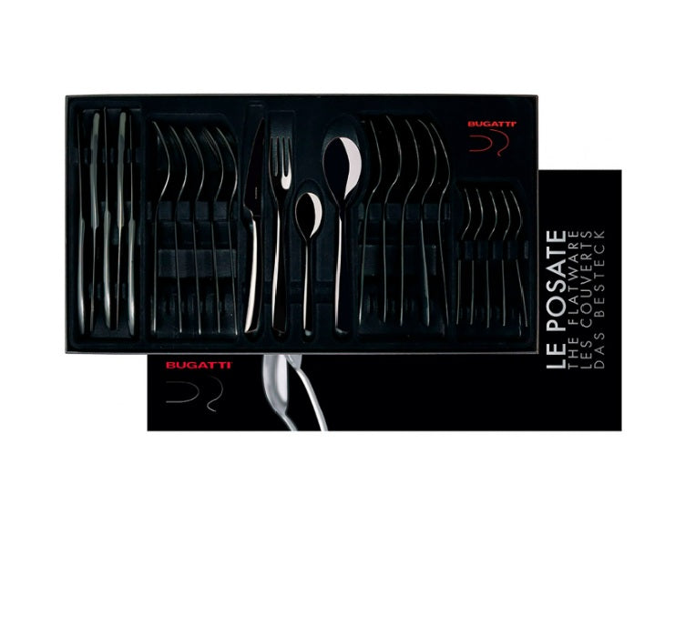 Cubiertos Acero Inoxidable Black Diamonds – Set de 24 piezas en caja Gallery