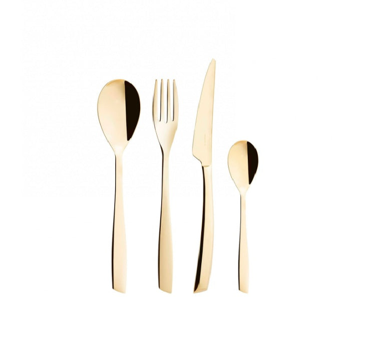 Cubiertos Acero Inoxidable Riviera Champagne – Set de 24 piezas en caja Gallery