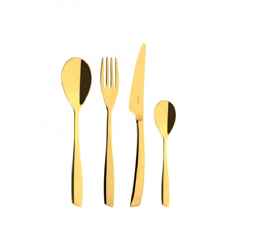 Posate Acciaio Inox Riviera Gold – Set 24 pezzi in scatola Gallery