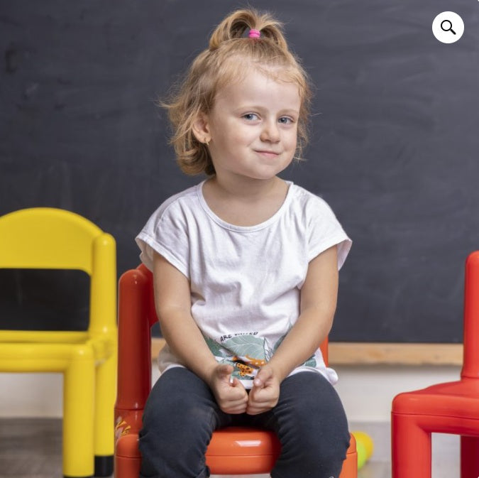 Sedia bambini in polipropilene certificata | Antiscivolo